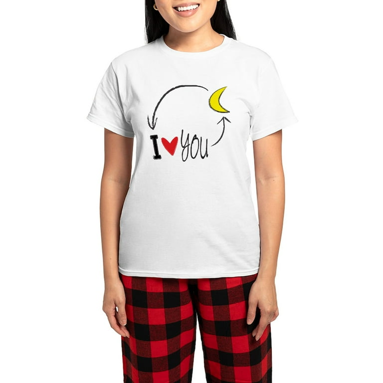 CafePress I Love You To The Moon And Back Pajamas Women's