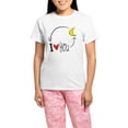 thumbnail image 1 of CafePress - I Love You To The Moon And Back Pajamas - Women's Short Sleeve Print T-Shirt and Pants Light Cotton Pajama Set, 1 of 7