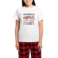 thumbnail image 1 of CafePress - I Love You With All My Wigglebutt Red Pajamas - Women's Short Sleeve Print T-Shirt and Pants Light Cotton Pajama Set, 1 of 7