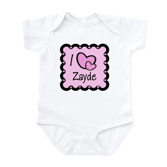 CafePress - I Love Zayde Infant Bodysuit - Baby Light Bodysuit, Size Newborn - 24 Months
