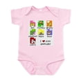 thumbnail image 1 of CafePress - I Love Zoo Animals Infant Bodysuit - Baby Light Bodysuit, Size Newborn - 24 Months, 1 of 4