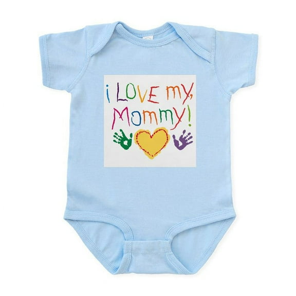 CafePress - I Luv Mom Infant Bodysuit - Baby Light Bodysuit, Size Newborn - 24 Months