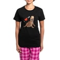 thumbnail image 1 of CafePress - I Luv My (Black) Pajamas - Women's Short Sleeve Print T-Shirt and Pants Dark Cotton Pajama Set, 1 of 7