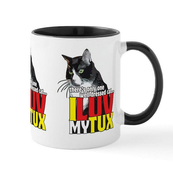 CafePress - I Luv My Tuxedo Cat! Mugs - 11 oz Ceramic Mug - Novelty Coffee Tea Cup