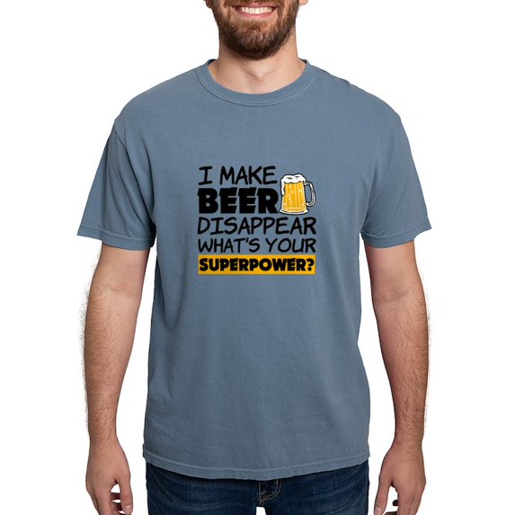 CafePress - I Make Beer Disappear Funny Saying - Mens Comfort Colors Shirt