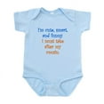 thumbnail image 1 of CafePress - I Must Take After My Cousin Body Suit - Baby Light Bodysuit, Size Newborn - 24 Months, 1 of 4