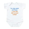 thumbnail image 1 of CafePress - I Must Take After My Godmother Body Suit - Baby Light Bodysuit, Size Newborn - 24 Months, 1 of 4
