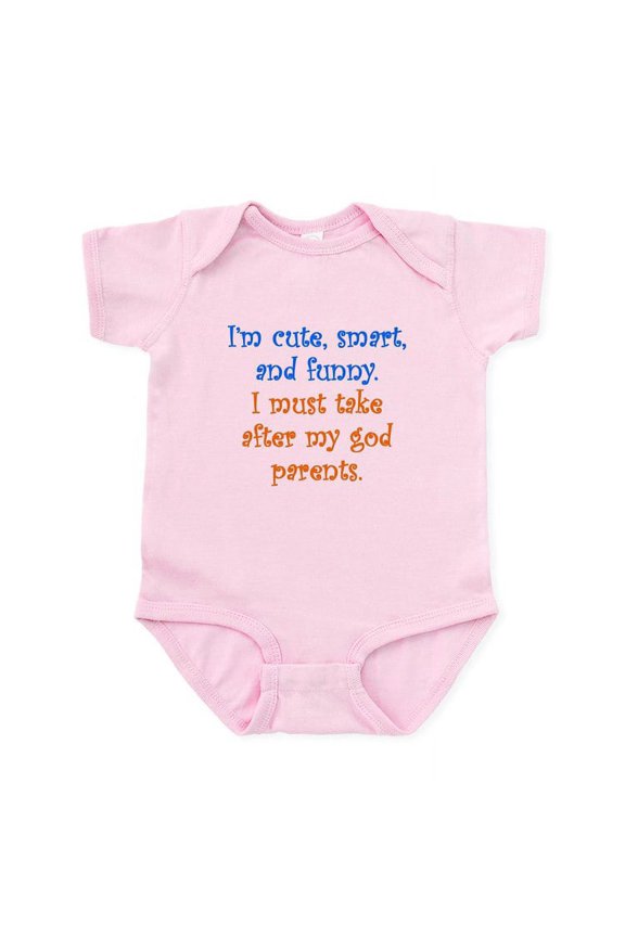 - I Must Take After My Godparents Body Suit - Baby Light Bodysuit, Size Newborn - 24 Months