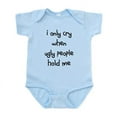 thumbnail image 1 of CafePress - I Only Cry When Ugly People H Infant Body Suit - Baby Light Bodysuit, Size Newborn - 24 Months, 1 of 4