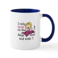 thumbnail image 1 of CafePress - I Only Quilt Mugs - 11 oz Ceramic Mug - Novelty Coffee Tea Cup, 1 of 4