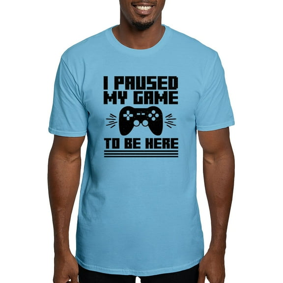 CafePress - I Paused My Game To Be Here Gaming T Shirt - Fitted T-Shirt, Vintage Fit Soft Cotton Tee