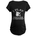 thumbnail image 1 of CafePress - I Play Drums Maternity Dark T Shirt - Maternity Dark T-Shirt, 1 of 3