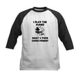 thumbnail image 1 of CafePress - I Play The Piano Whats Your Super Power? Baseball - Kids Cotton Baseball Jersey, 3/4 Sleeve Shirt, 1 of 4