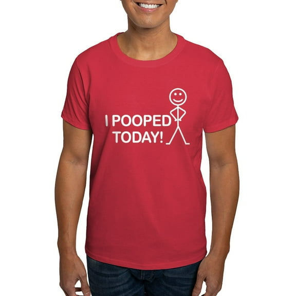 CafePress - I Pooped Today Dark T Shirt - Men's Classic Graphic Cotton T-Shirt