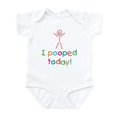 thumbnail image 1 of CafePress - I Pooped Today Fun Infant Bodysuit - Baby Light Bodysuit, Size Newborn - 24 Months, 1 of 4