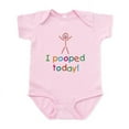 thumbnail image 1 of CafePress - I Pooped Today Fun Infant Bodysuit - Baby Light Bodysuit, Size Newborn - 24 Months, 1 of 4