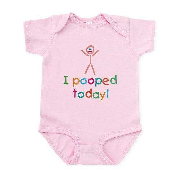 CafePress - I Pooped Today Fun Infant Bodysuit - Baby Light Bodysuit, Size Newborn - 24 Months