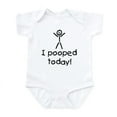 thumbnail image 1 of CafePress - I Pooped Today Silly Infant Bodysuit - Baby Light Bodysuit, Size Newborn - 24 Months, 1 of 4