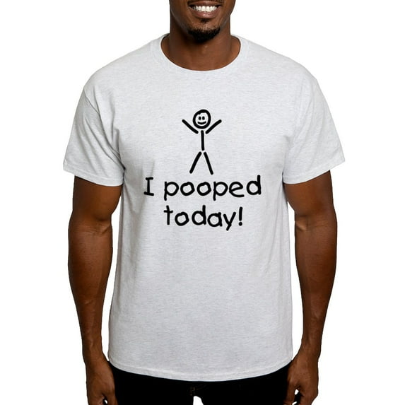 CafePress - I Pooped Today Silly Light T Shirt - Men's Classic Graphic T-Shirt