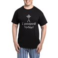 thumbnail image 1 of CafePress - I Pooped Today Silly Men's Dark Pajamas - Men's Dark Loose Fit Cotton Pajama Set, 1 of 7