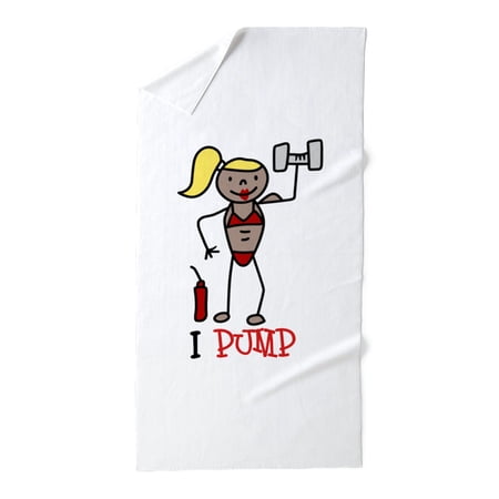 CafePress - I Pump - Large Beach Towel, Soft 30"x60" Towel with Unique Design