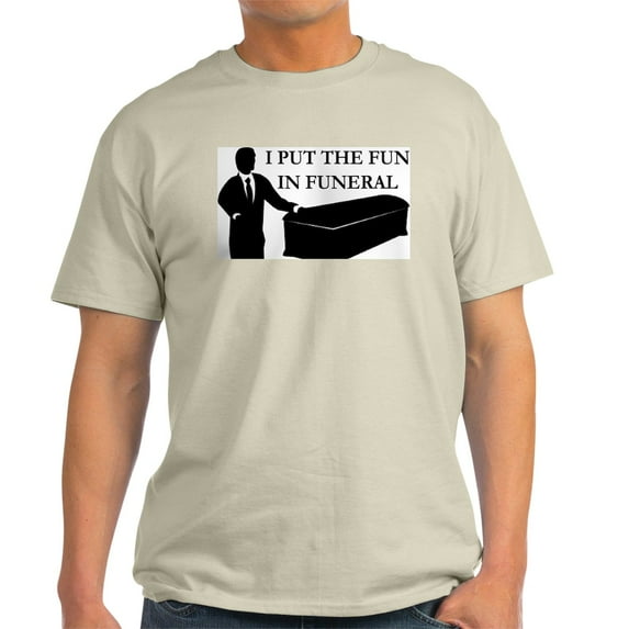 CafePress - I Put The Fun In Funeral Ash Grey T Shirt - Men's Classic Graphic T-Shirt