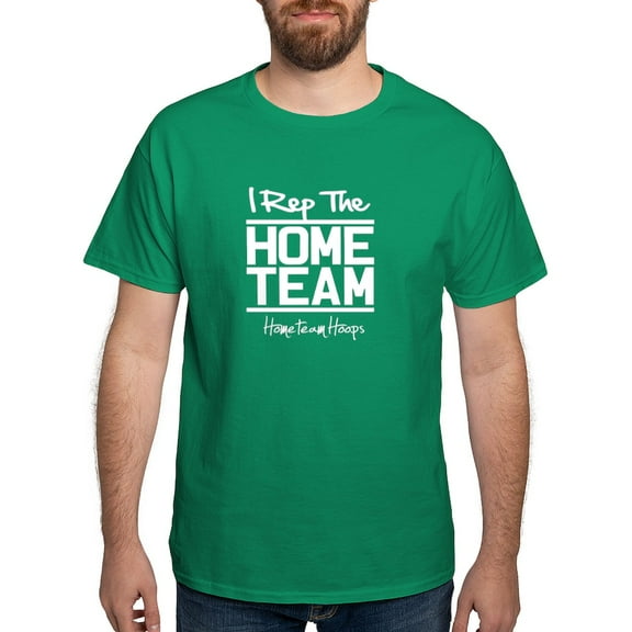 CafePress - I Rep The Home Team Dark T Shirt - Men's Classic Graphic Cotton T-Shirt
