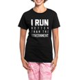 thumbnail image 1 of CafePress - I Run Better Than The Govern Women's Dark Pajamas - Women's Short Sleeve Print T-Shirt and Pants Dark Cotton Pajama Set, 1 of 7