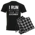 thumbnail image 1 of CafePress - I Run Better Than The Governme Men's Dark Pajamas - Men's Dark Loose Fit Cotton Pajama Set, 1 of 7