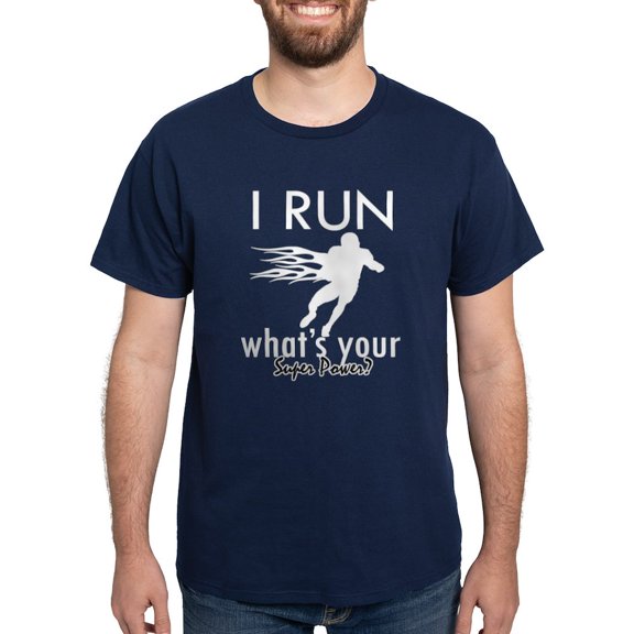 CafePress - I Run Dark T Shirt - Men's Classic Graphic Cotton T-Shirt