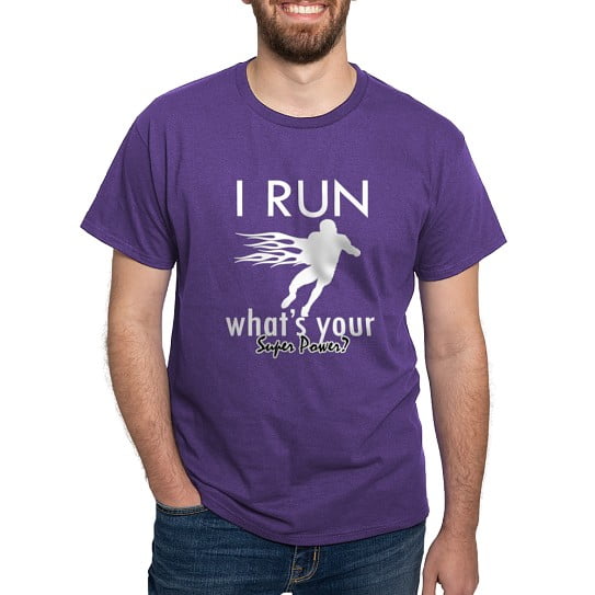 CafePress - I Run Dark T Shirt - Men's Classic Cotton T-Shirts