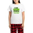 thumbnail image 1 of CafePress - I See Drunk People Women's Light Pajamas - Women's Short Sleeve Print T-Shirt and Pants Light Cotton Pajama Set, 1 of 7