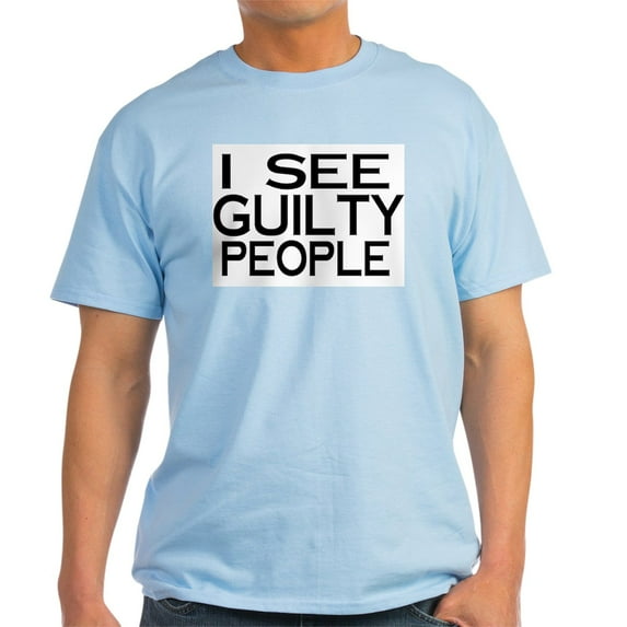 CafePress - I See Guilty People Light T Shirt - Men's Classic Graphic T-Shirt