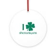 thumbnail image 1 of CafePress - I Shamrock Shenanigans -  Round Wood Ornament 4", 1 of 2