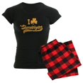 thumbnail image 1 of CafePress - I Shamrock Shenanigans Women's Dark Pajamas - Women's Short Sleeve Print T-Shirt and Pants Dark Cotton Pajama Set, 1 of 7