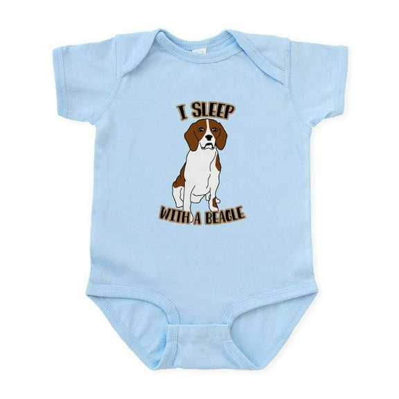 CafePress - I Sleep With Beagles Baby Light Bodysuit - Baby Light Bodysuit, Size Newborn - 24 Months