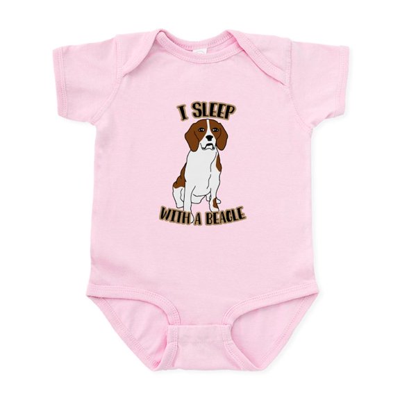 CafePress - I Sleep With Beagles Baby Light Bodysuit - Baby Light Bodysuit, Size Newborn - 24 Months