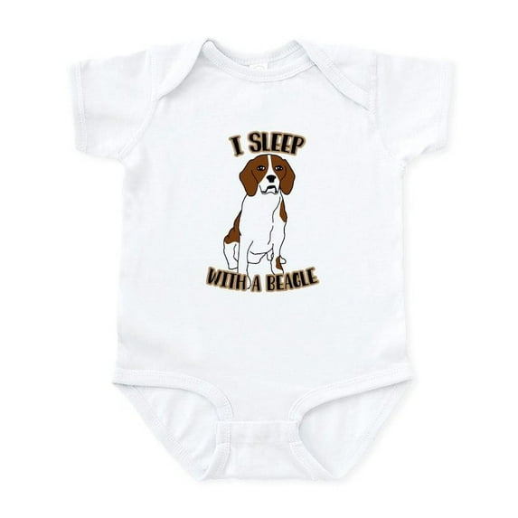 CafePress - I Sleep With Beagles Baby Light Bodysuit - Baby Light Bodysuit, Size Newborn - 24 Months