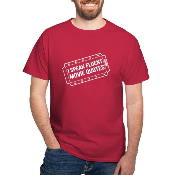 CafePress - I Speak Fluent Movie Quotes T Shirt - Men's Classic Graphic Cotton T-Shirt