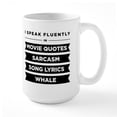 thumbnail image 1 of CafePress - I Speak Fluently In...Large Mug - 15 oz Ceramic Large White Novelty Mug, 1 of 6