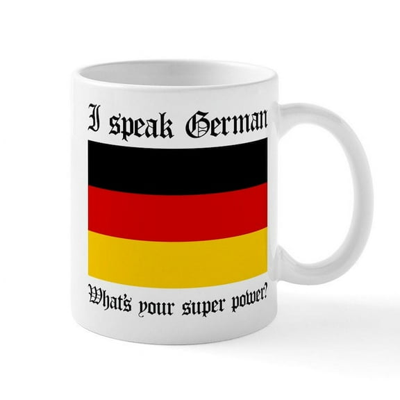 CafePress - I Speak German - 11 oz Ceramic Mug - Novelty Coffee Tea Cup