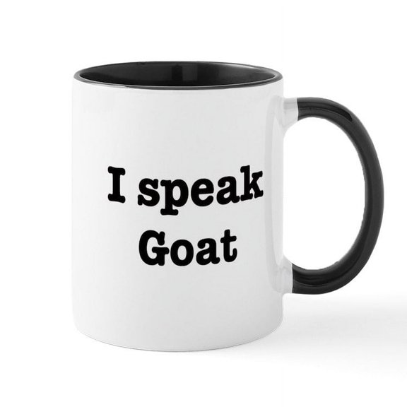 CafePress - I Speak Goat Mug - 11 oz Ceramic Mug - Novelty Coffee Tea Cup