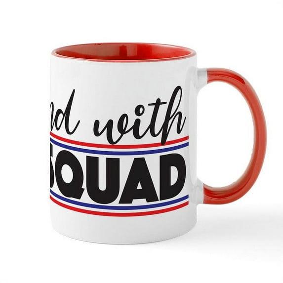 CafePress - I Stand With The Squad - 11 oz Ceramic Mug - Novelty Coffee Tea Cup