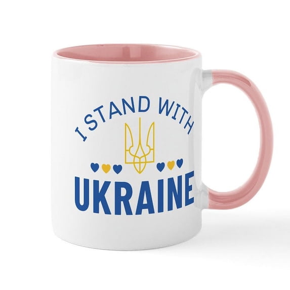 CafePress - I Stand With Ukraine - 11 oz Ceramic Mug - Novelty Coffee Tea Cup
