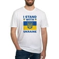 thumbnail image 1 of CafePress - I Stand With Ukraine Fitted T Shirt - Fitted T-Shirt, Vintage Fit Soft Cotton Tee, 1 of 4