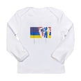 thumbnail image 1 of CafePress - I Stand With Ukraine Flag Amer Long Sleeve T Shirt - Long Sleeve Infant T-Shirt, 1 of 2
