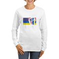 thumbnail image 1 of CafePress - I Stand With Ukraine Flag Amer Long Sleeve T Shirt - Women's Long Sleeve Graphic Casual T-Shirt, 1 of 4