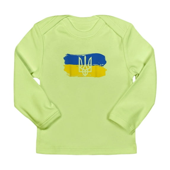 CafePress - I Stand With Ukraine Flag Embl Long Sleeve T Shirt - Long Sleeve Infant T-Shirt