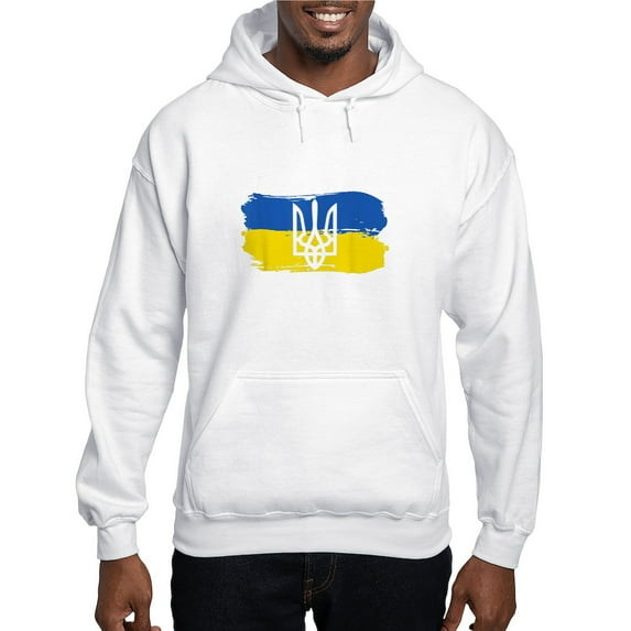 CafePress - I Stand With Ukraine Flag Emblem Map Pa Sweatshirt - Pullover Hoodie, Hooded Sweatshirt