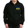 thumbnail image 1 of CafePress - I Stand With Ukraine Flag Emblem Map Pa Sweatshirt - Zip Hoodie, Classic Hooded Sweatshirt with Metal Zipper, 1 of 4